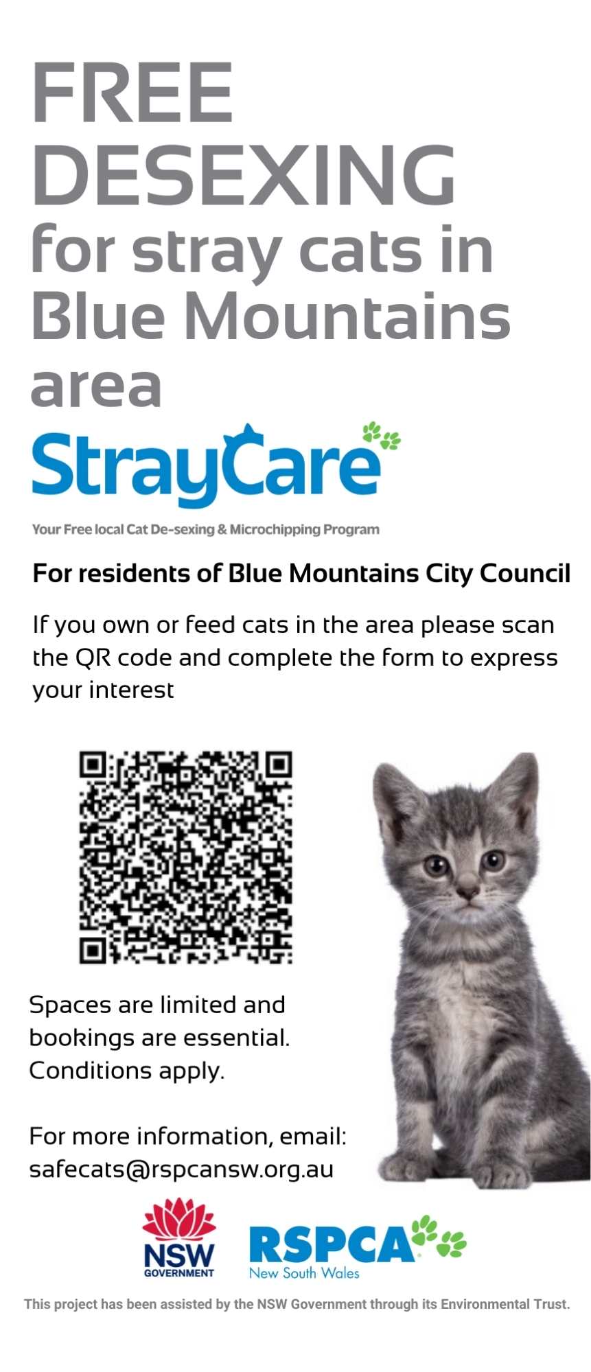 Free Desexing Available Through RSPCA NSW Program